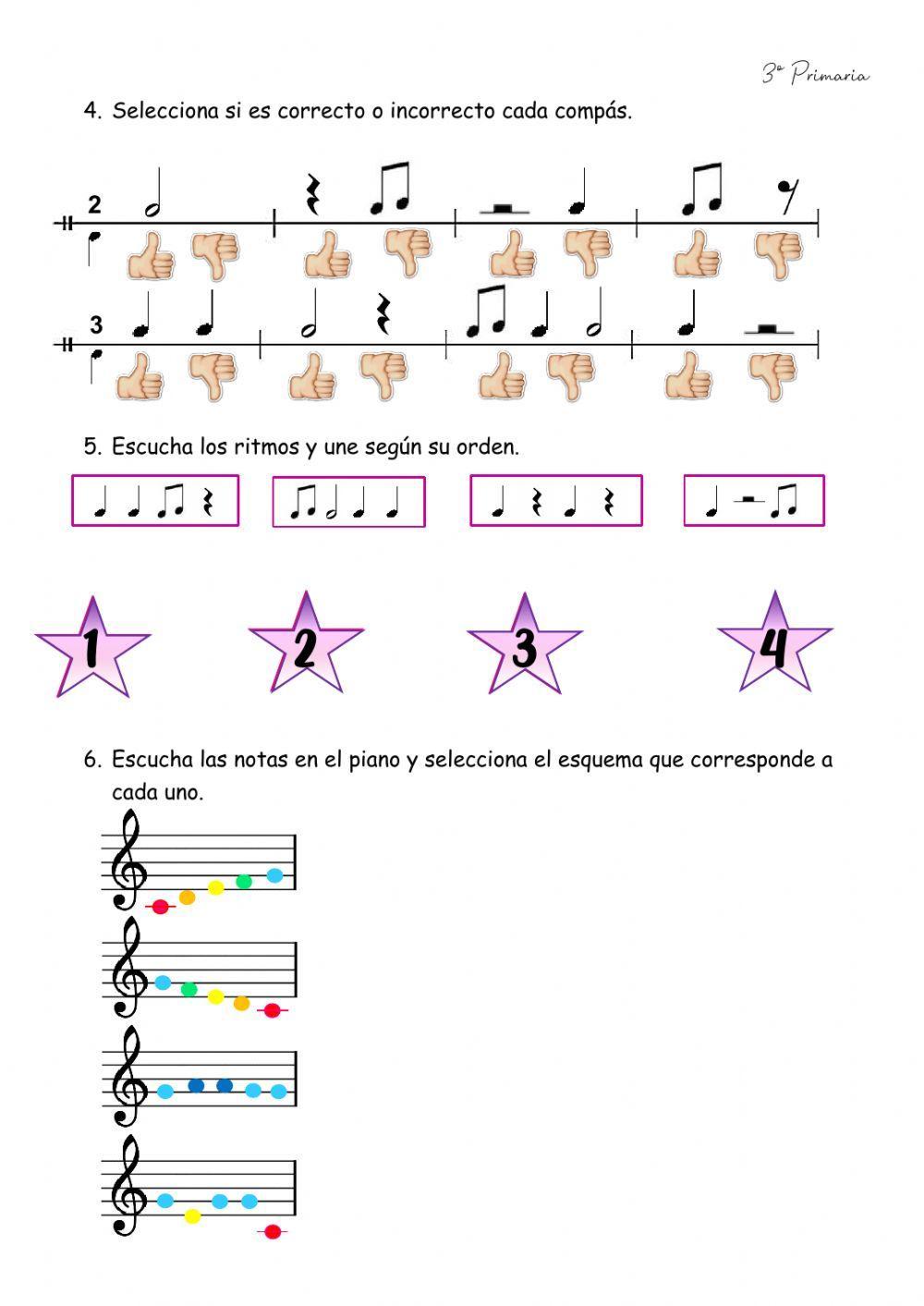 Ficha repaso 3º primaria