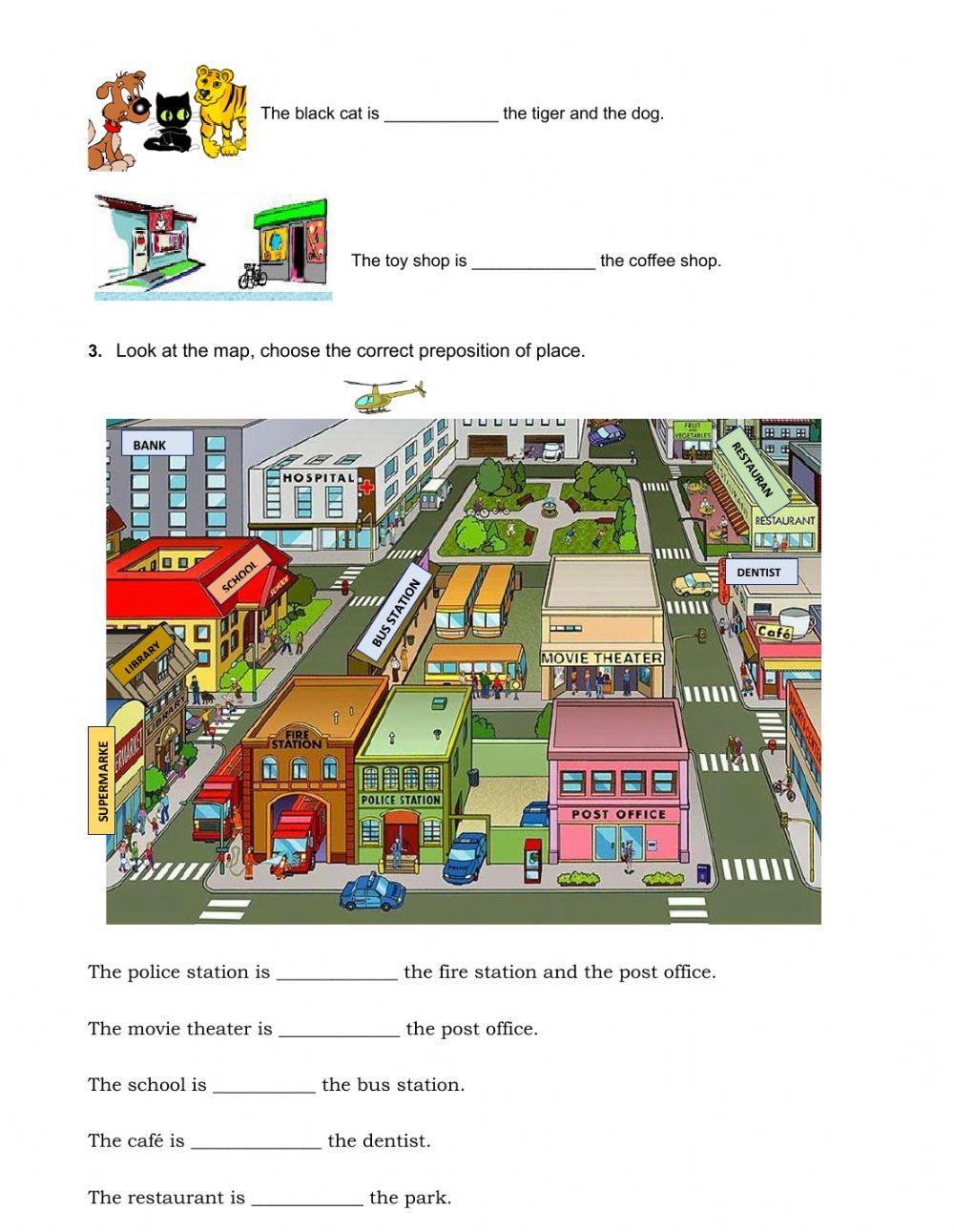 Prepositions of place