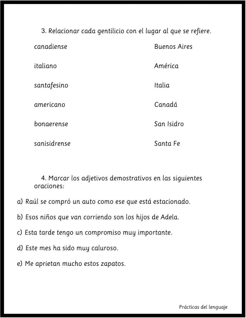 Sustantivo y adjetivo - Repaso