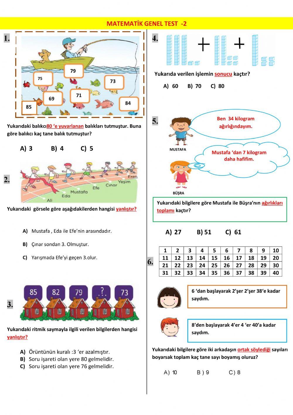 2. Sınıf Matematik