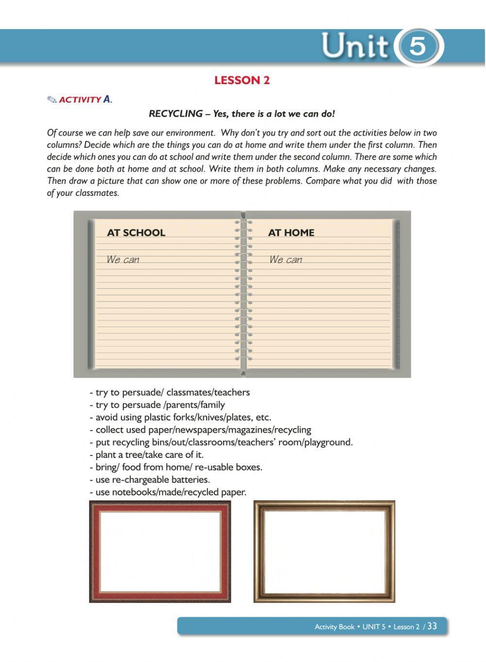 English 5th Grade Activity Book Unit 5