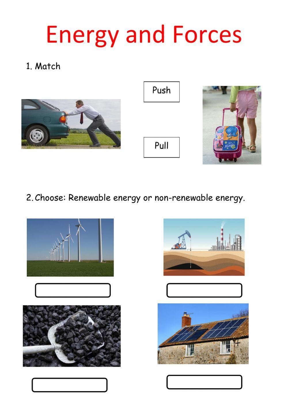 Energy and forces