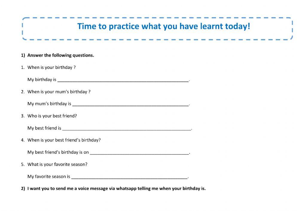 English Lesson - 11. 