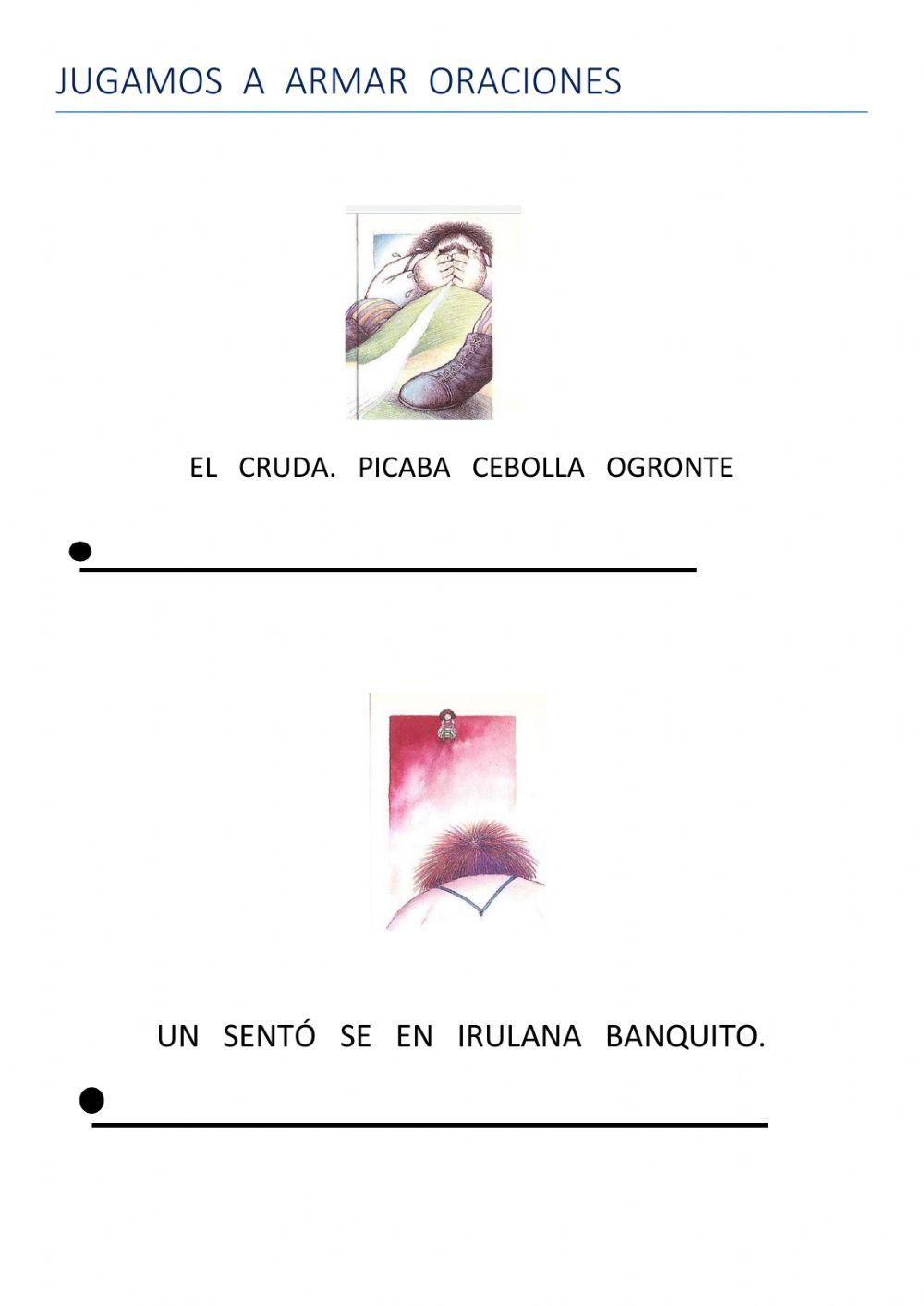 ORDENAR ORACIONES - 19 DE MAYO