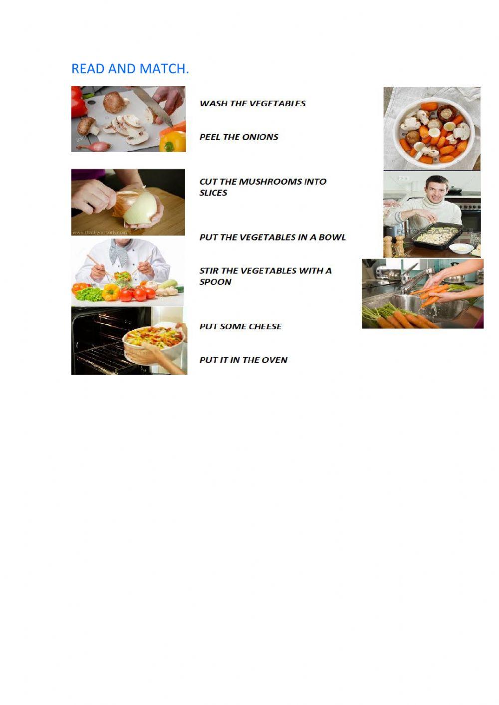 Cooking instructions Cooking instructions