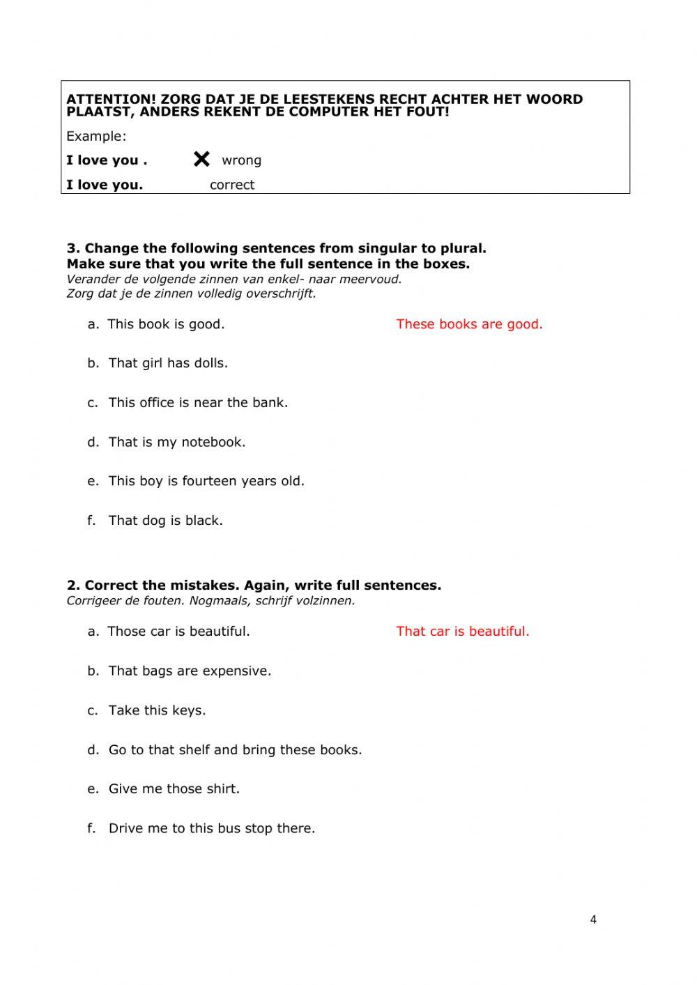 Grammar: The demonstrative pronouns