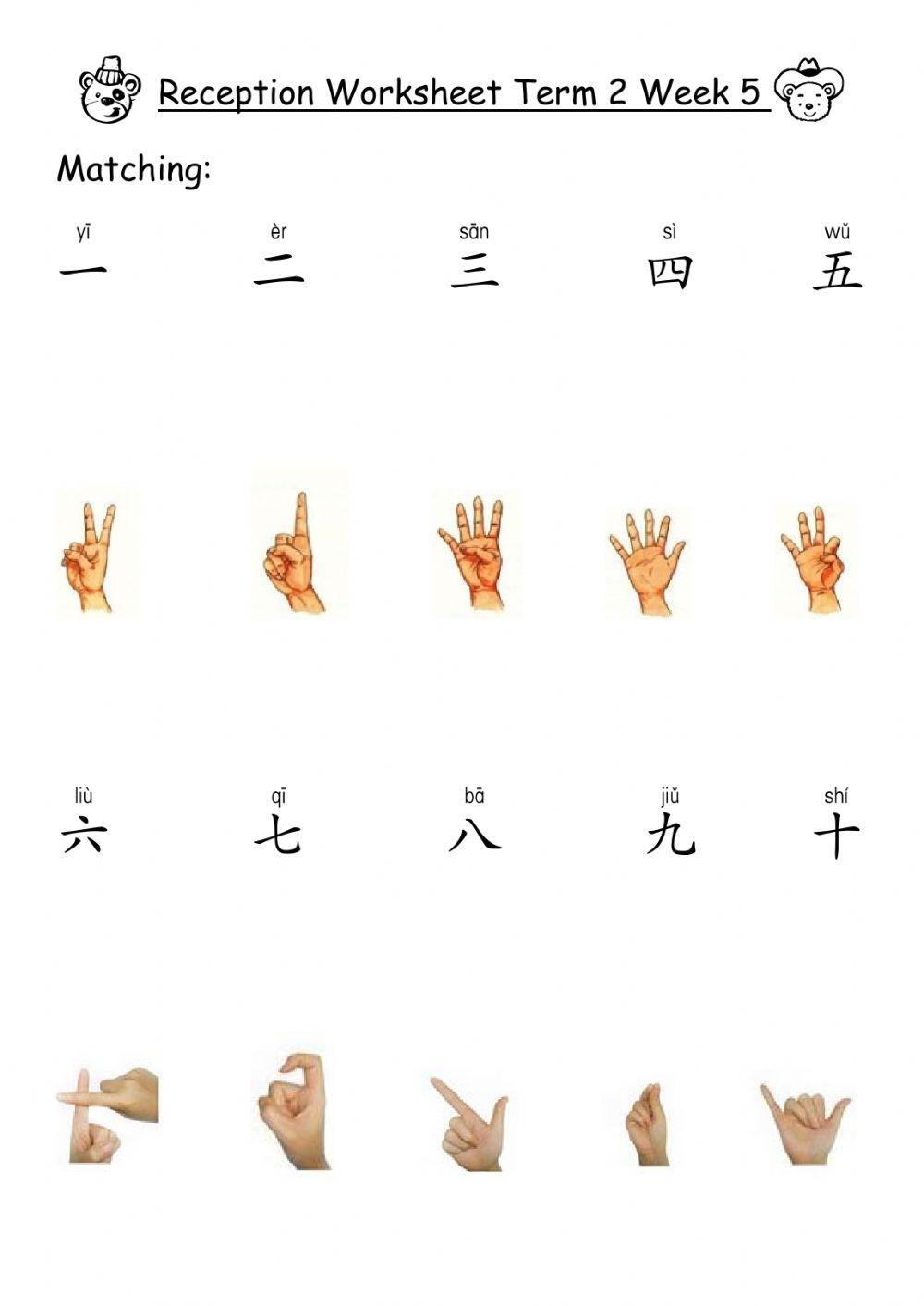 Reception - Chinese numbers