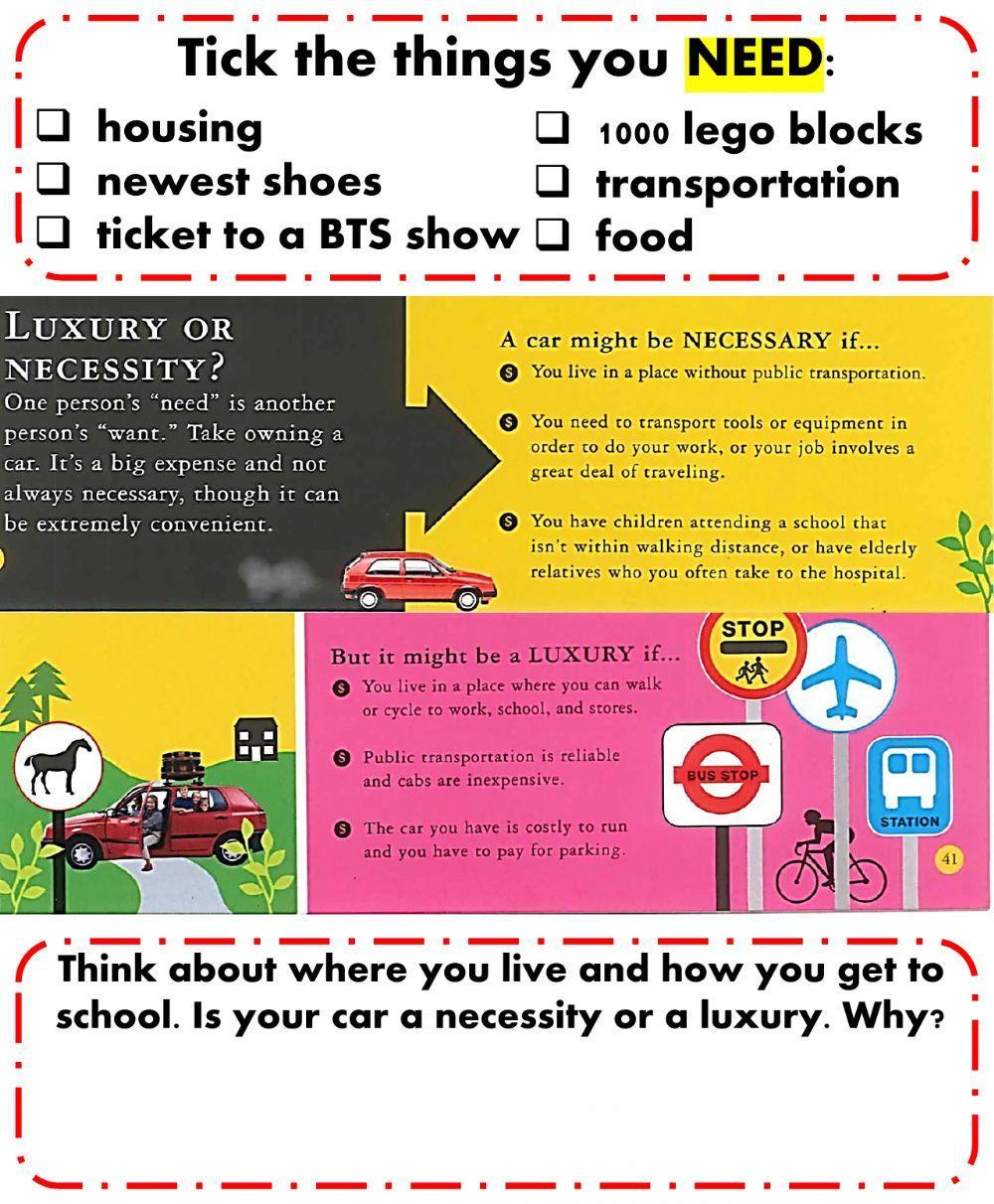 Business Wants and Need