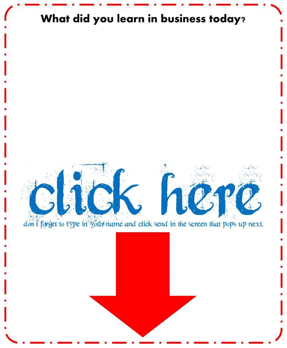 Business Wants and Need