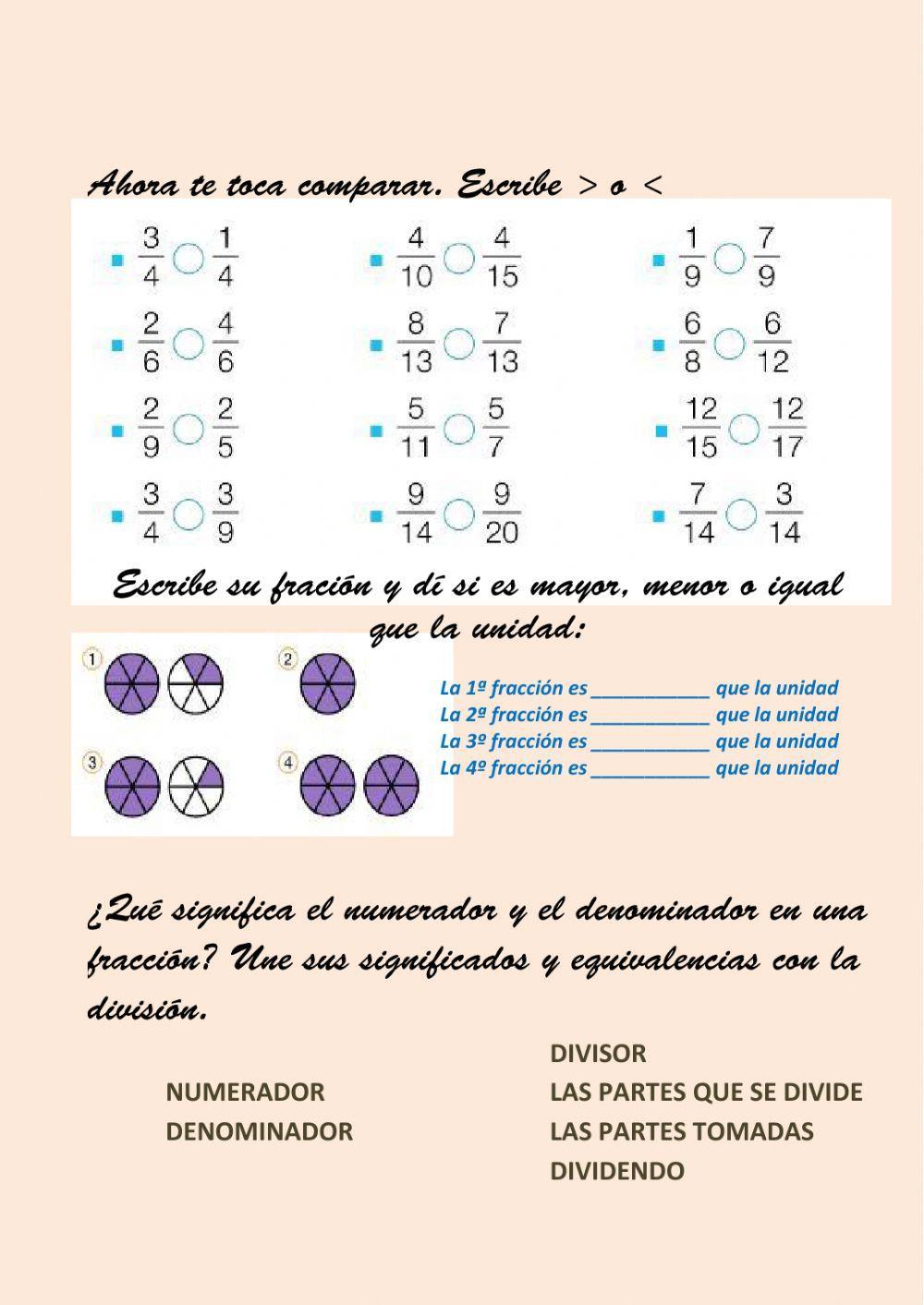 Algunas propiedades de la fracción