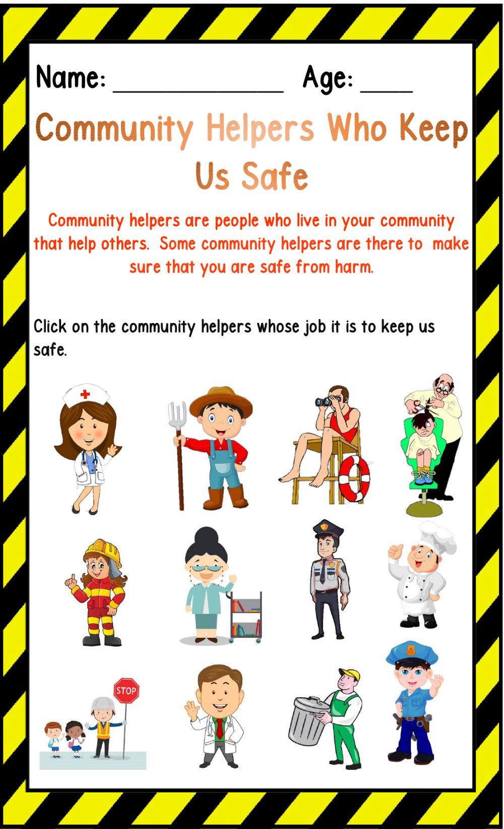 Community Helpers who keep us safe Community Helpers who keep us safe