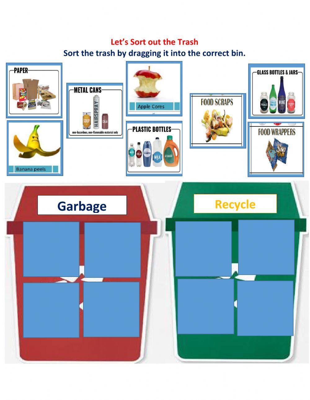 Trash receptacles, recycle