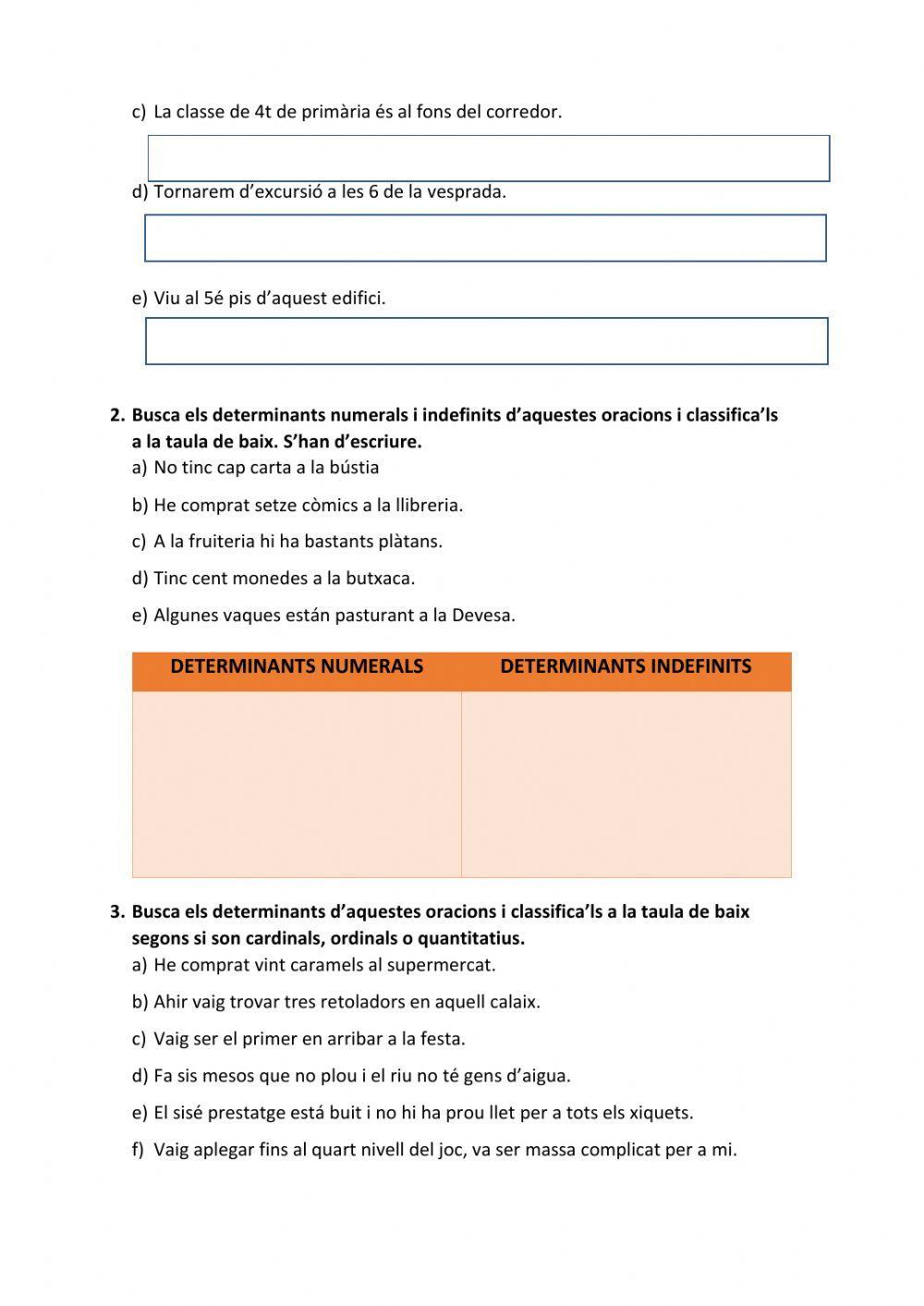 Fitxa 2 - Els determinants