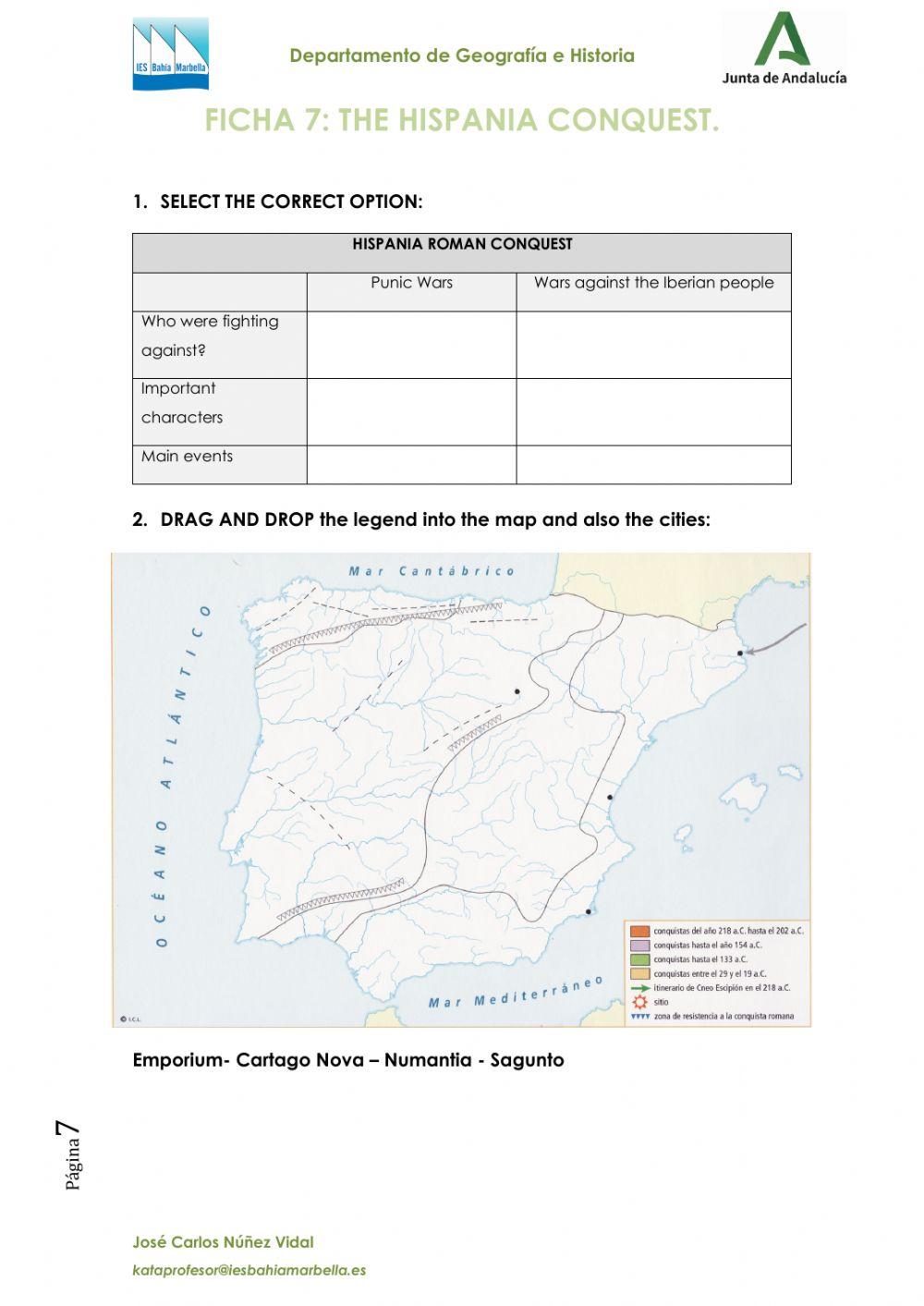 La conquista romana de la península