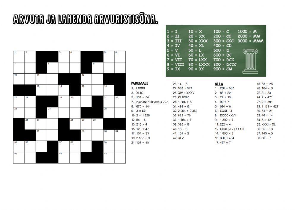Kordamine 4. klassile