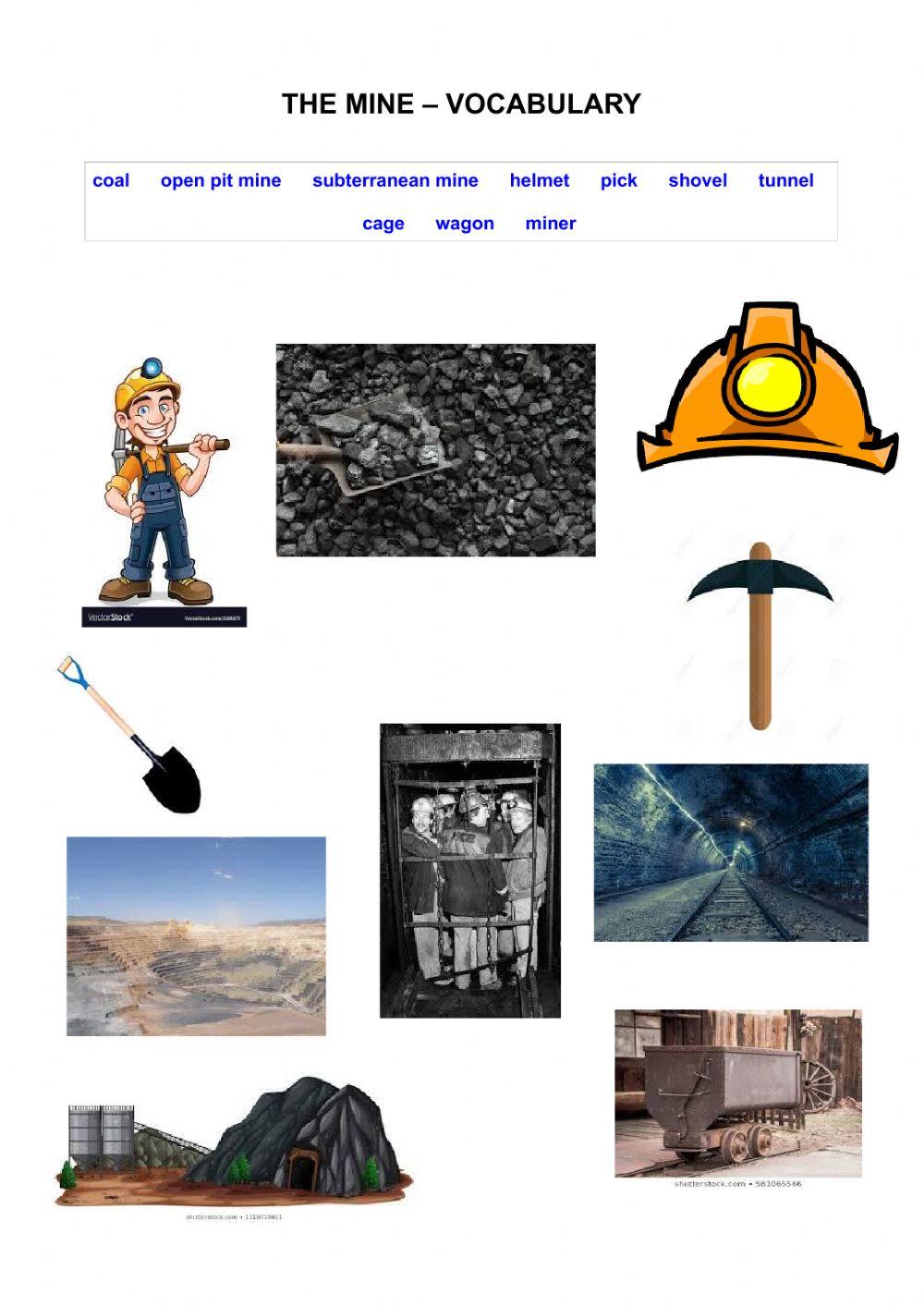 The mine - Vocabulary