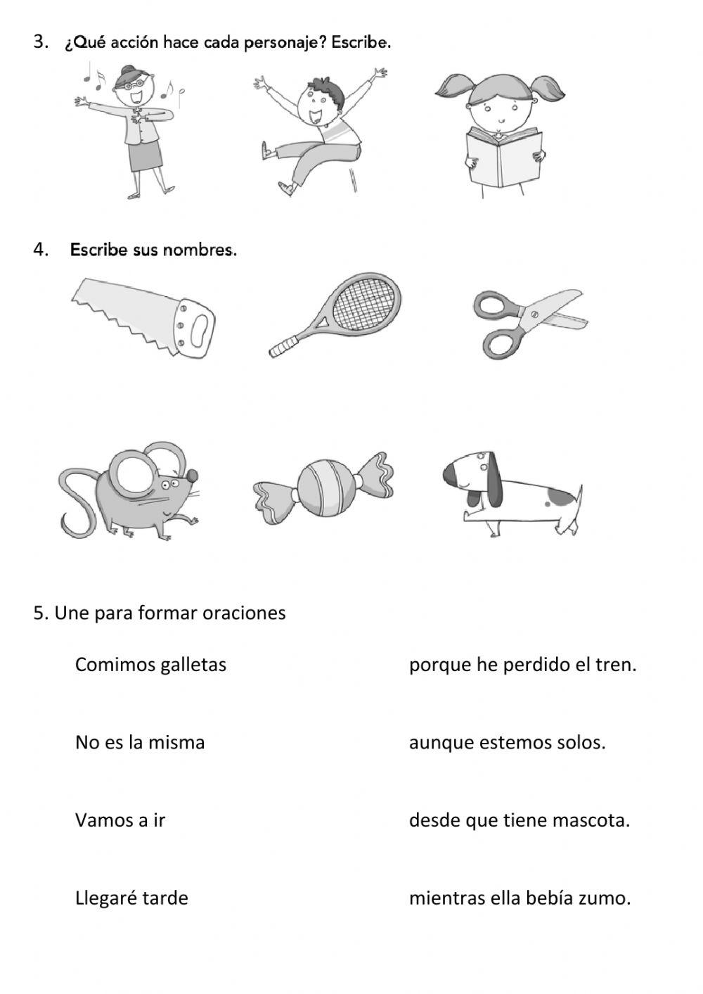 Repaso lengua Tema 10 para 1º