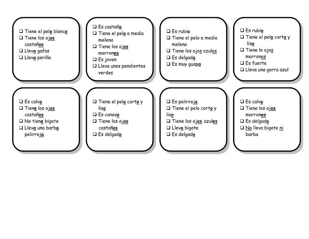 Descripción de personas
