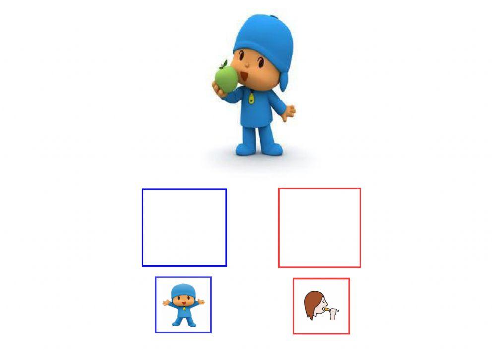 Pocoyo come