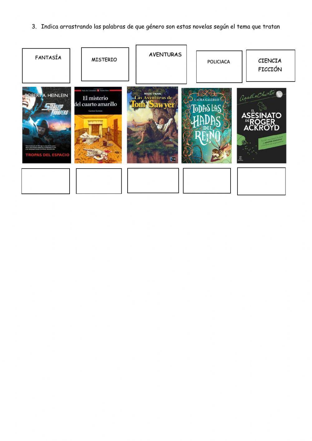 La novela y sus tipos