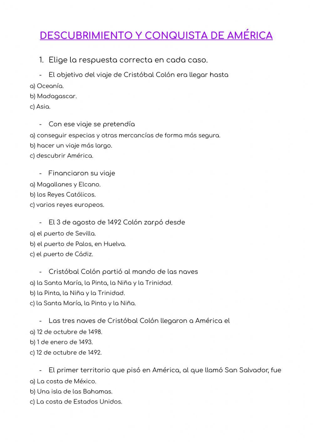 Descubrimiento y conquista América Descubrimiento y conquista América