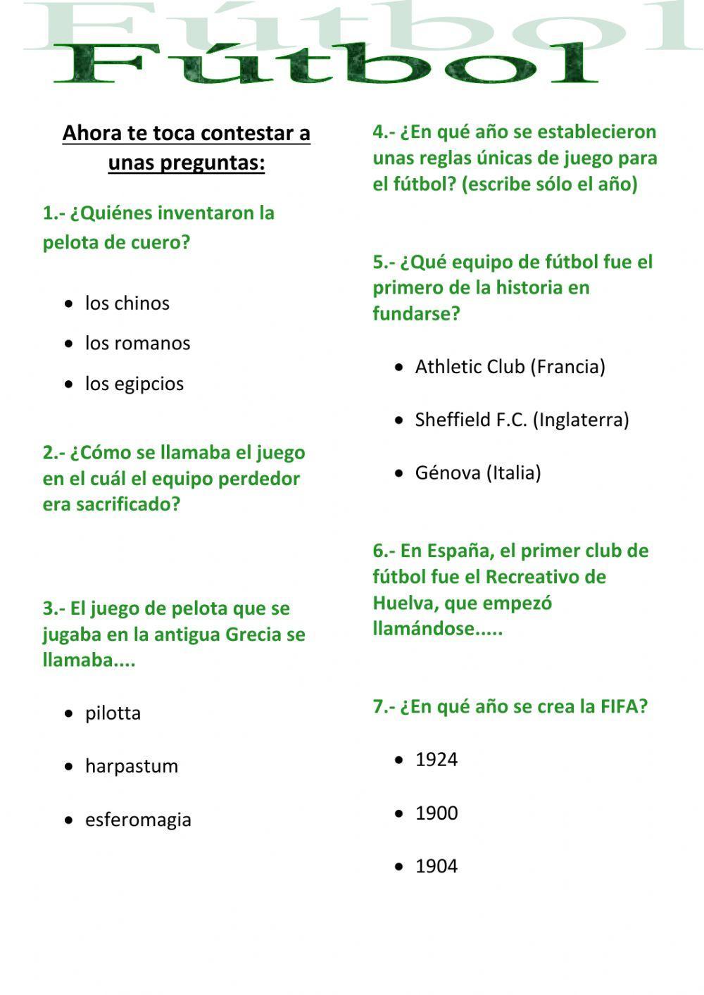 Historia del Fútbol