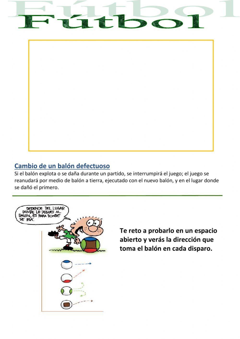 Fútbol - Terreno de juego y Balón