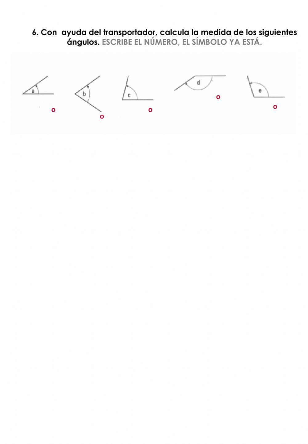 Figuras planas y ángulos