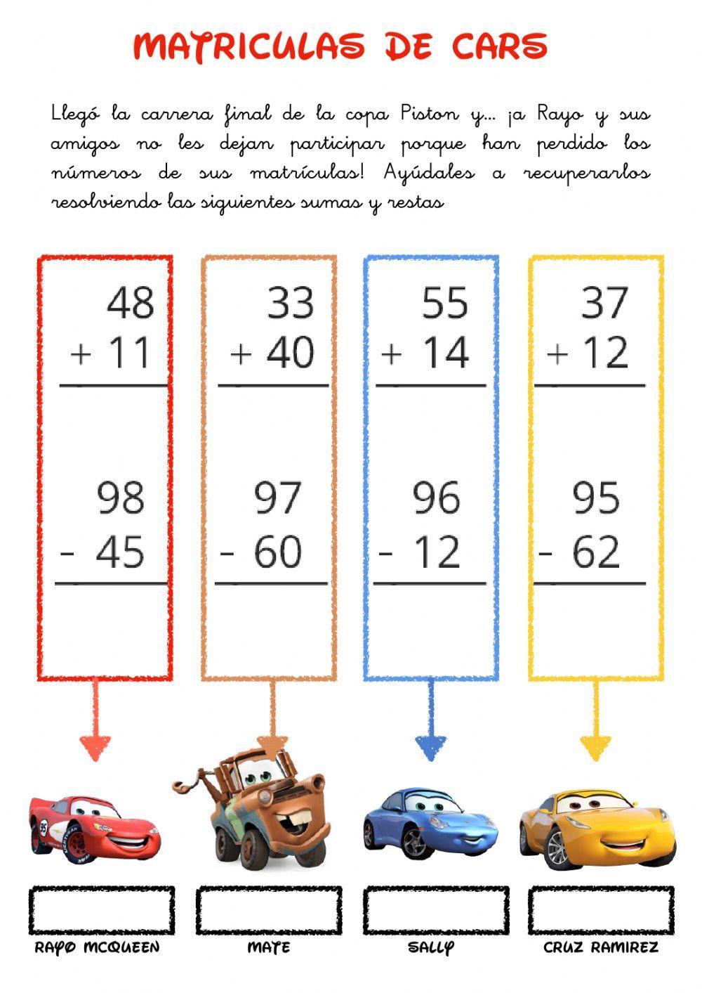 Matrículas de cars Matrículas de cars