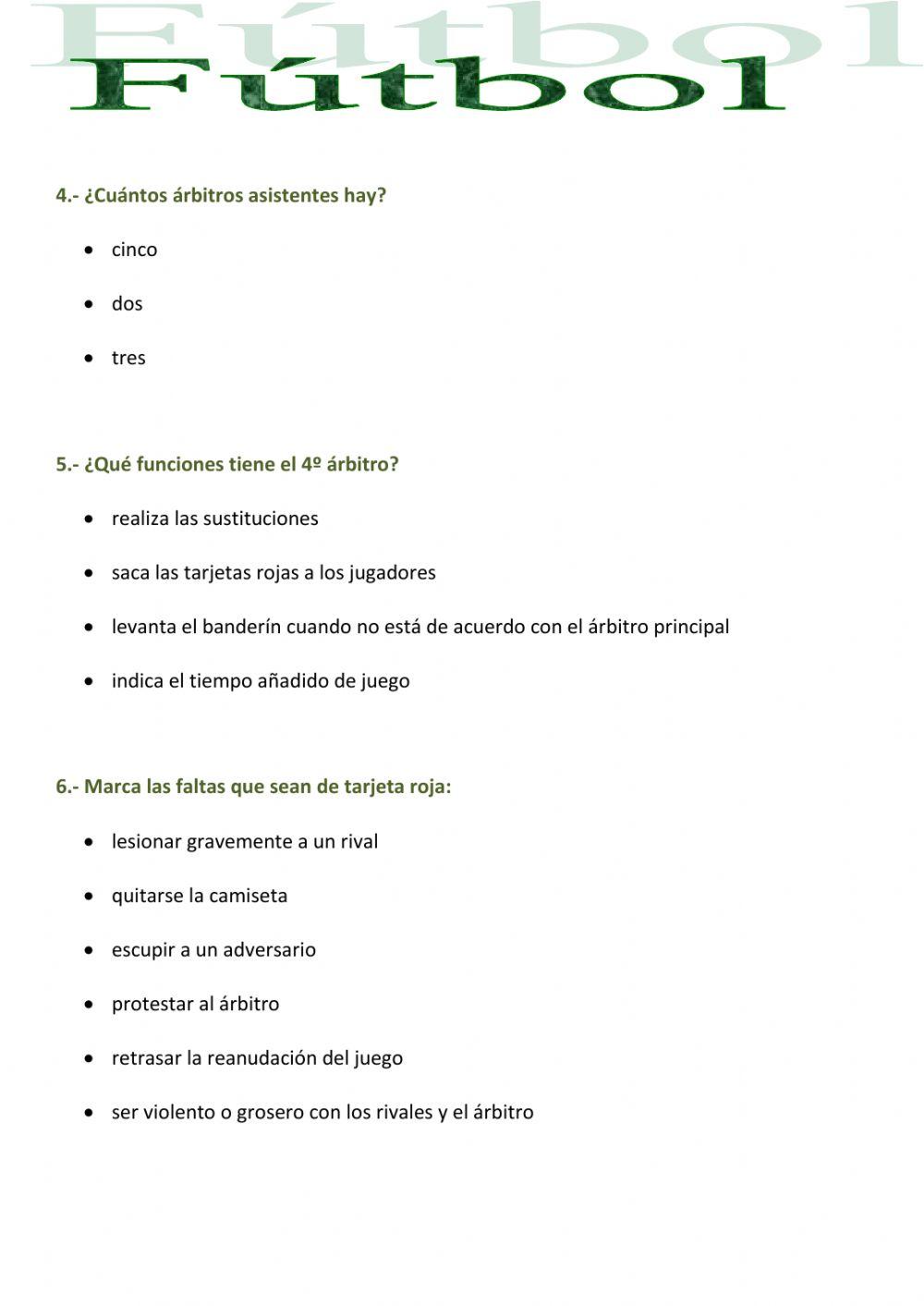 Fútbol - El árbitro de fútbol