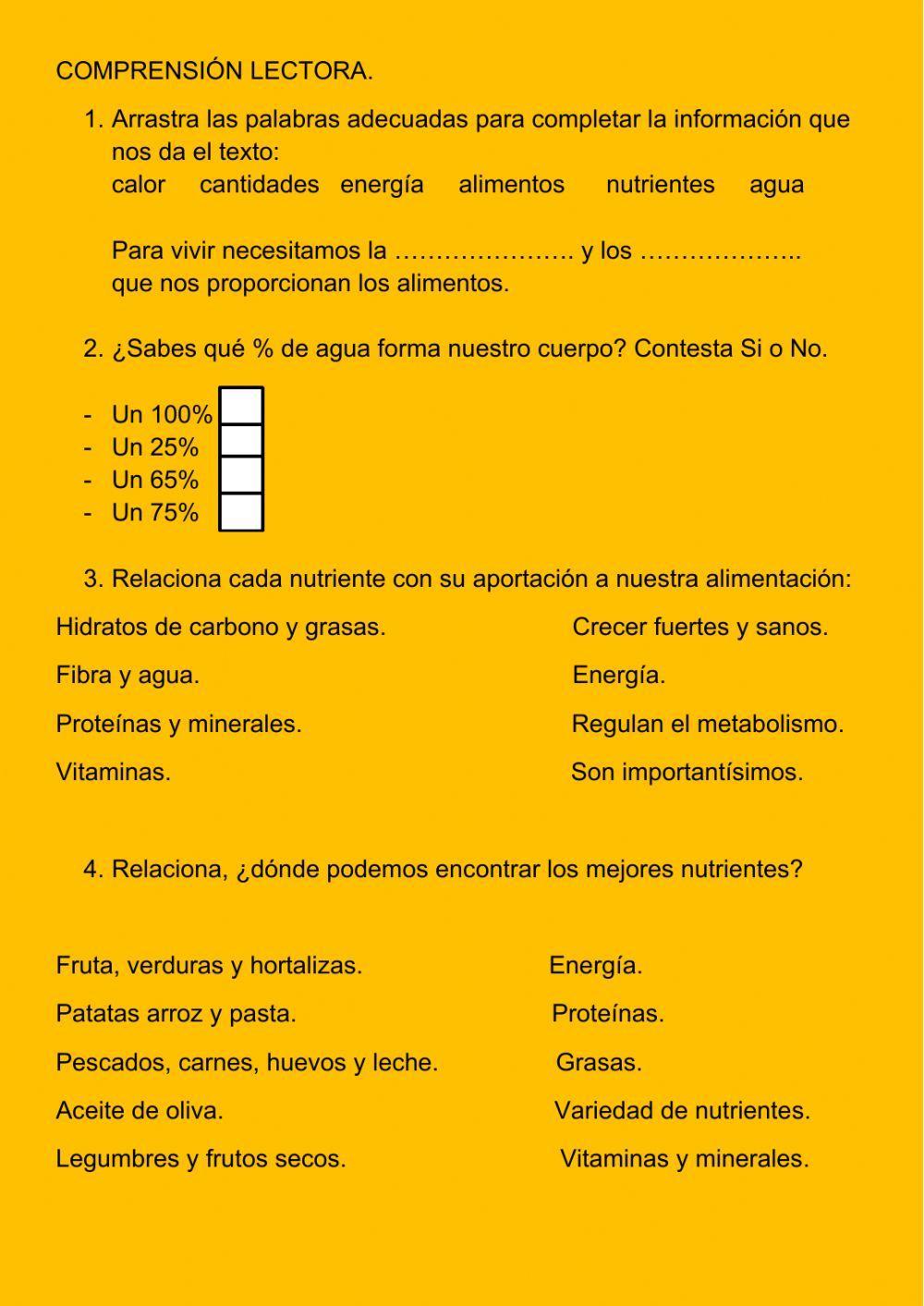 Comprensión lectora de una infografia