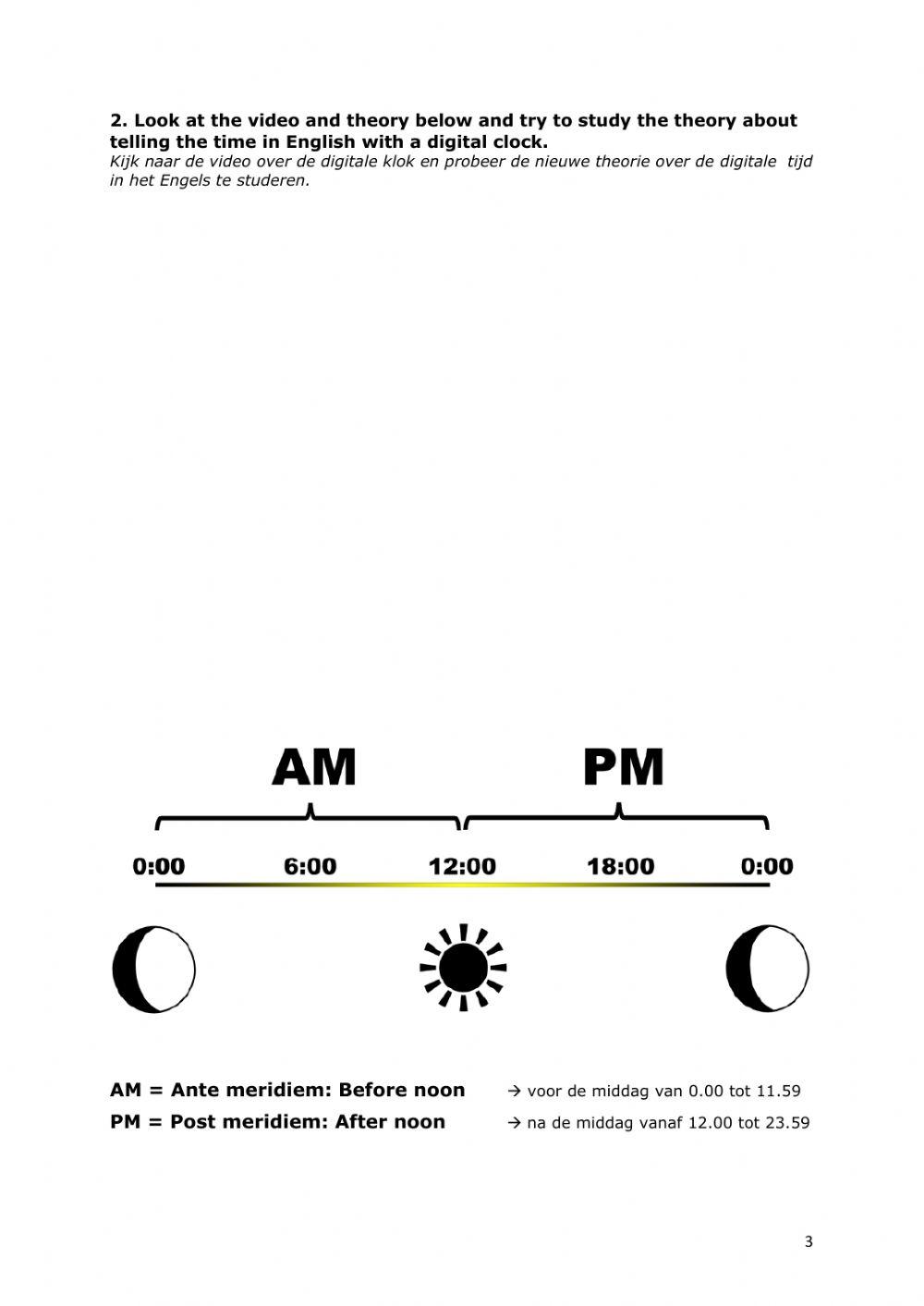 What time is it? The digital clock