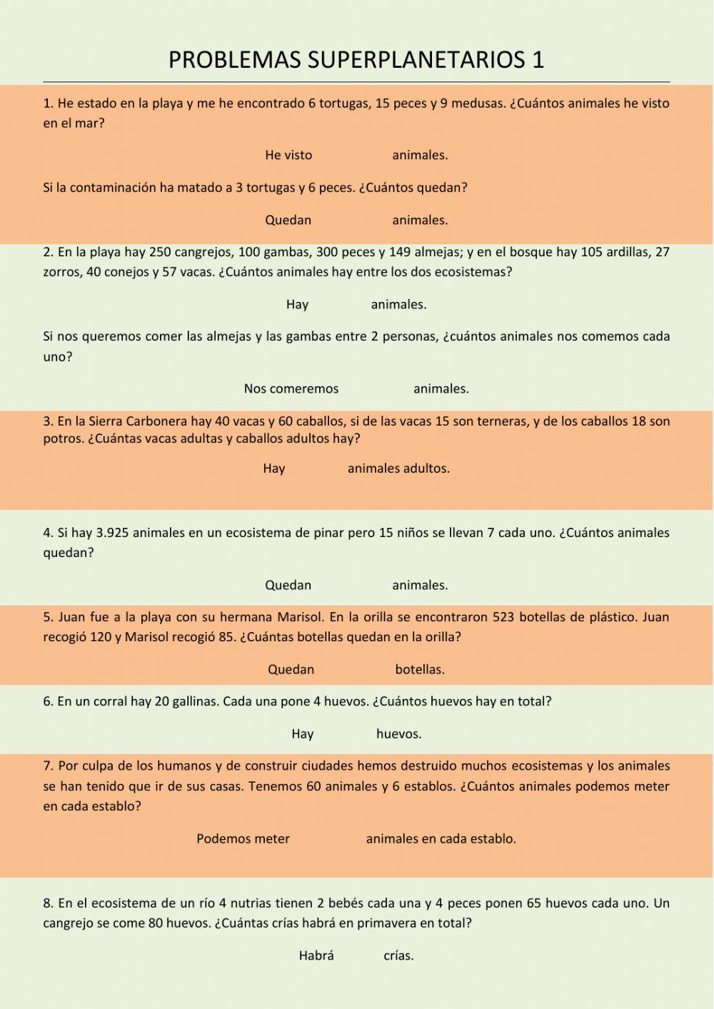 Problemas Superpoanetarios