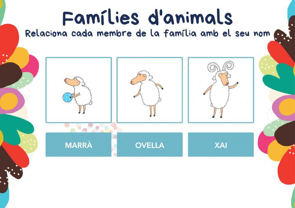 Famílies d'animals