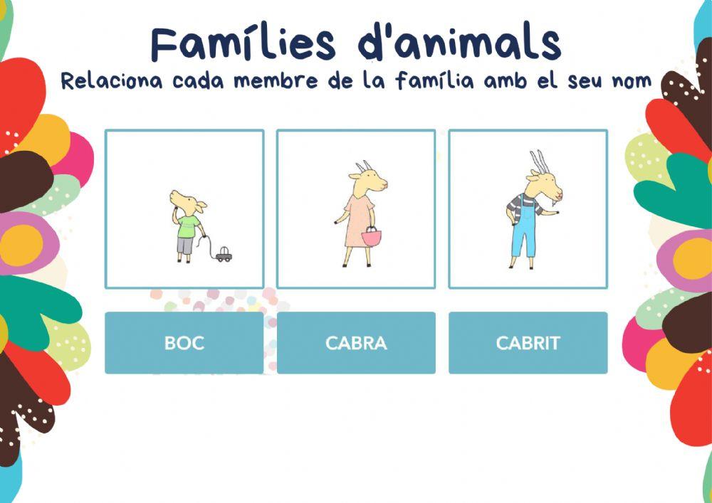 Famílies d'animals