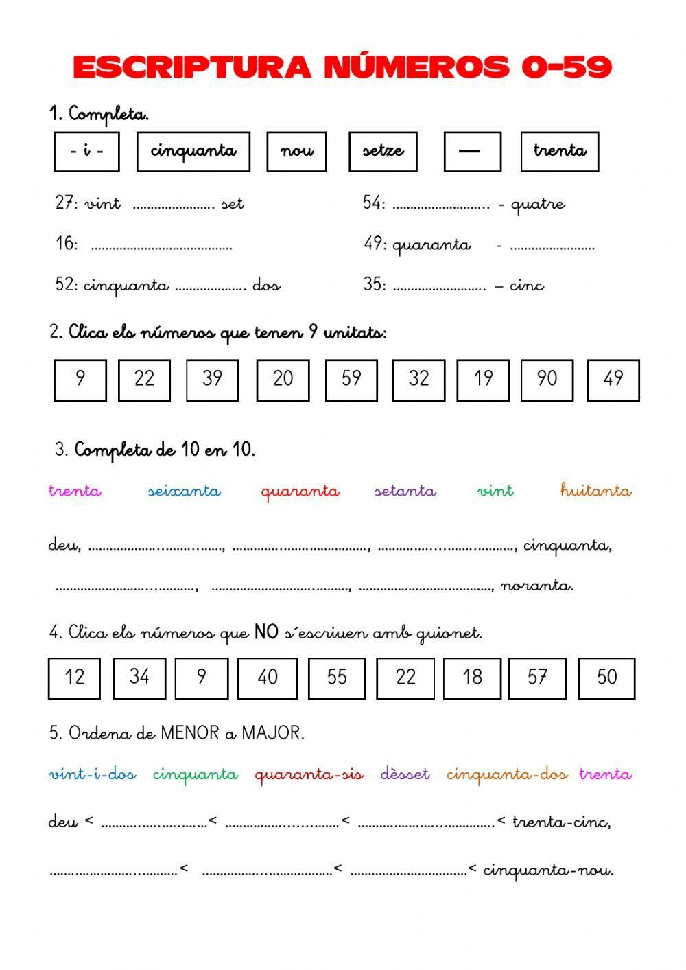 Escriptura 0-59 Escriptura 0-59