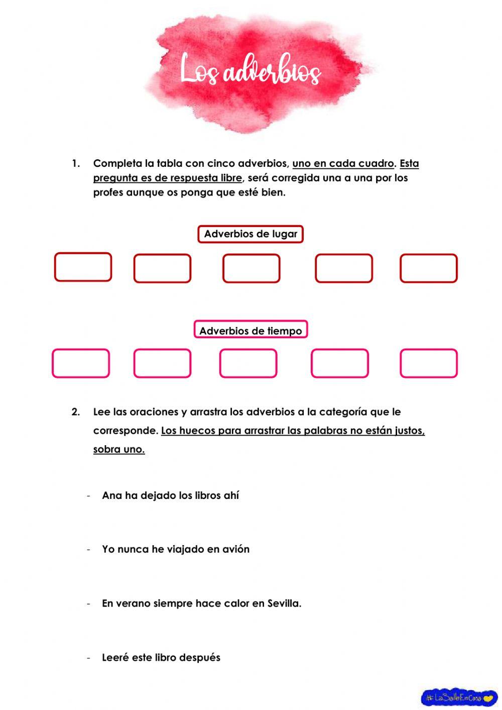 Los adverbios T.10 Lengua