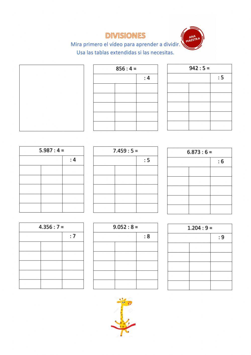 División por una cifra