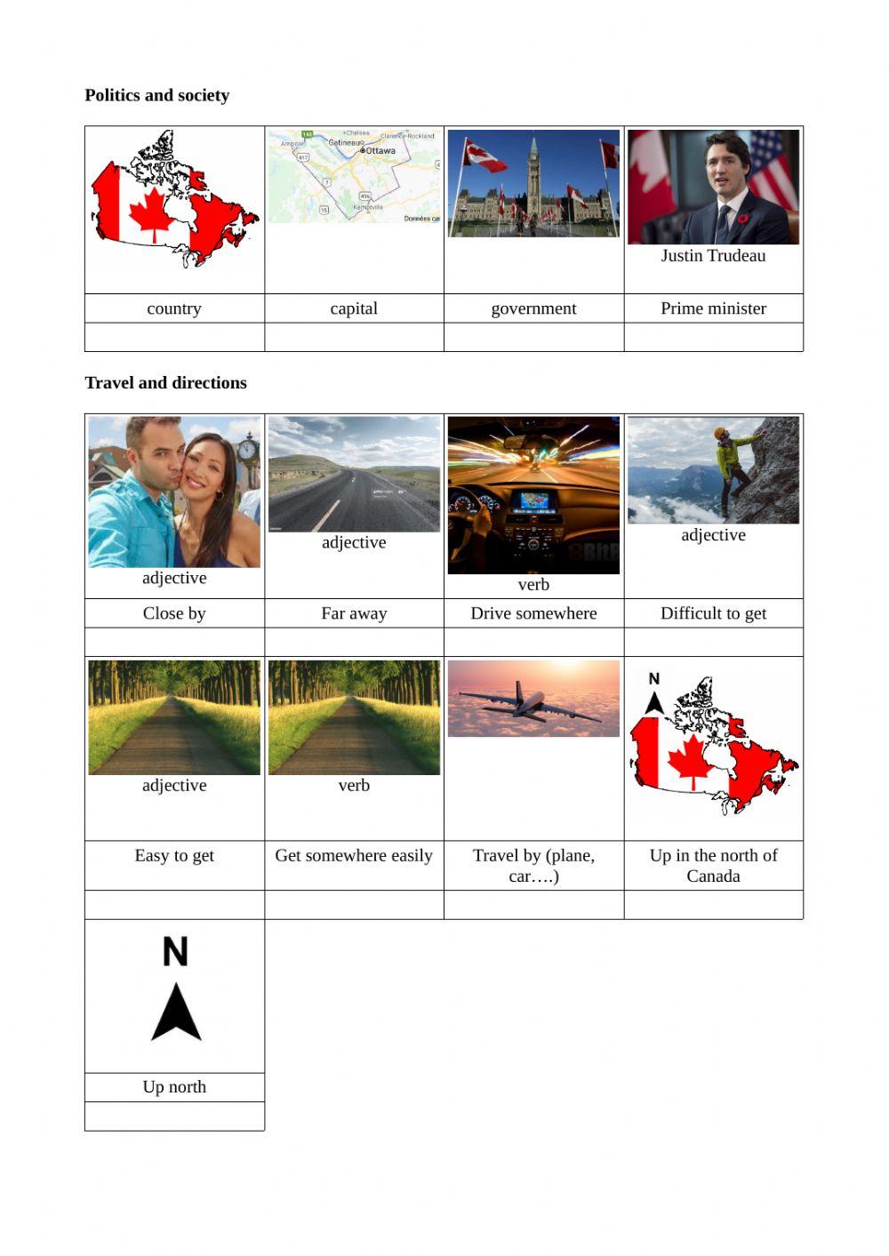 Learn vocabulary Canada part 2