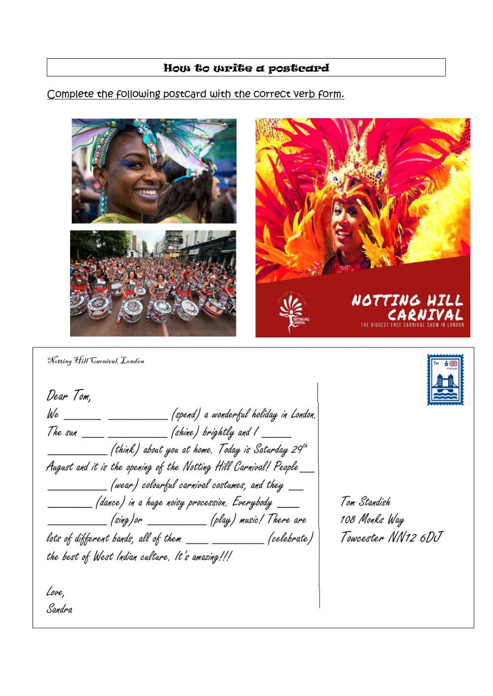 Postacrd from the Notting Hill Carnival