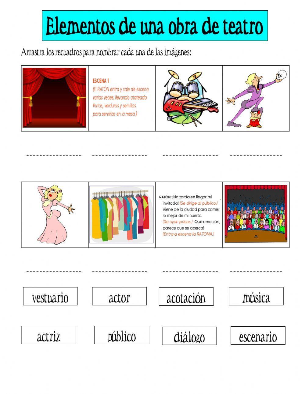 Elementos de una obra de teatro