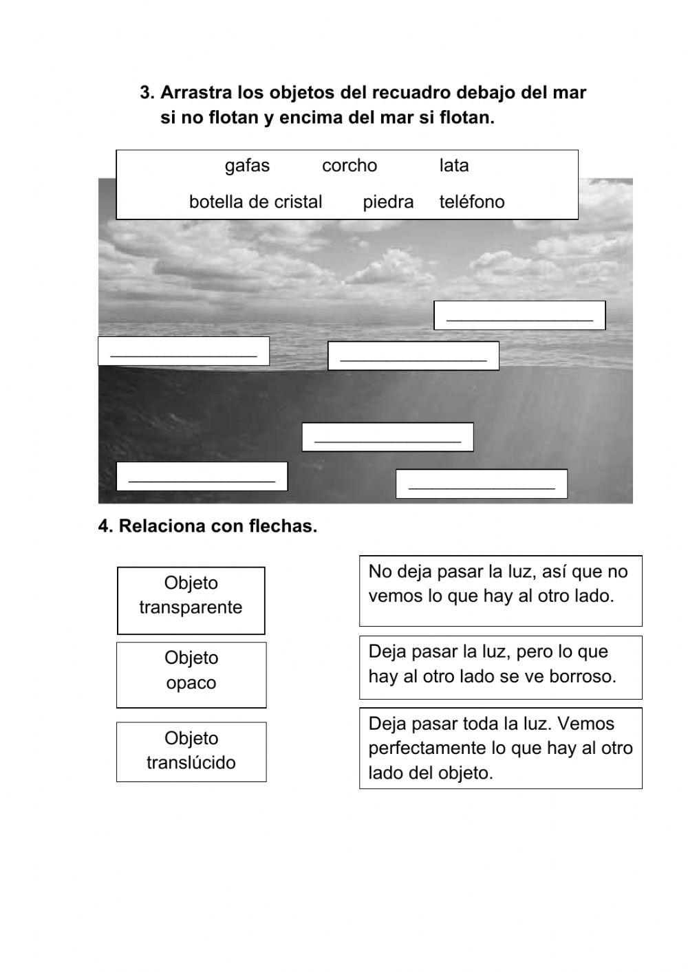 Los materiales (segundo)