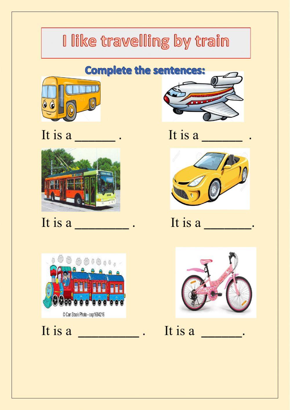 I like travelling by train