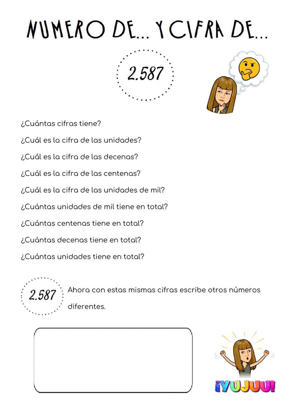 Número de y cifra de Número de y cifra de