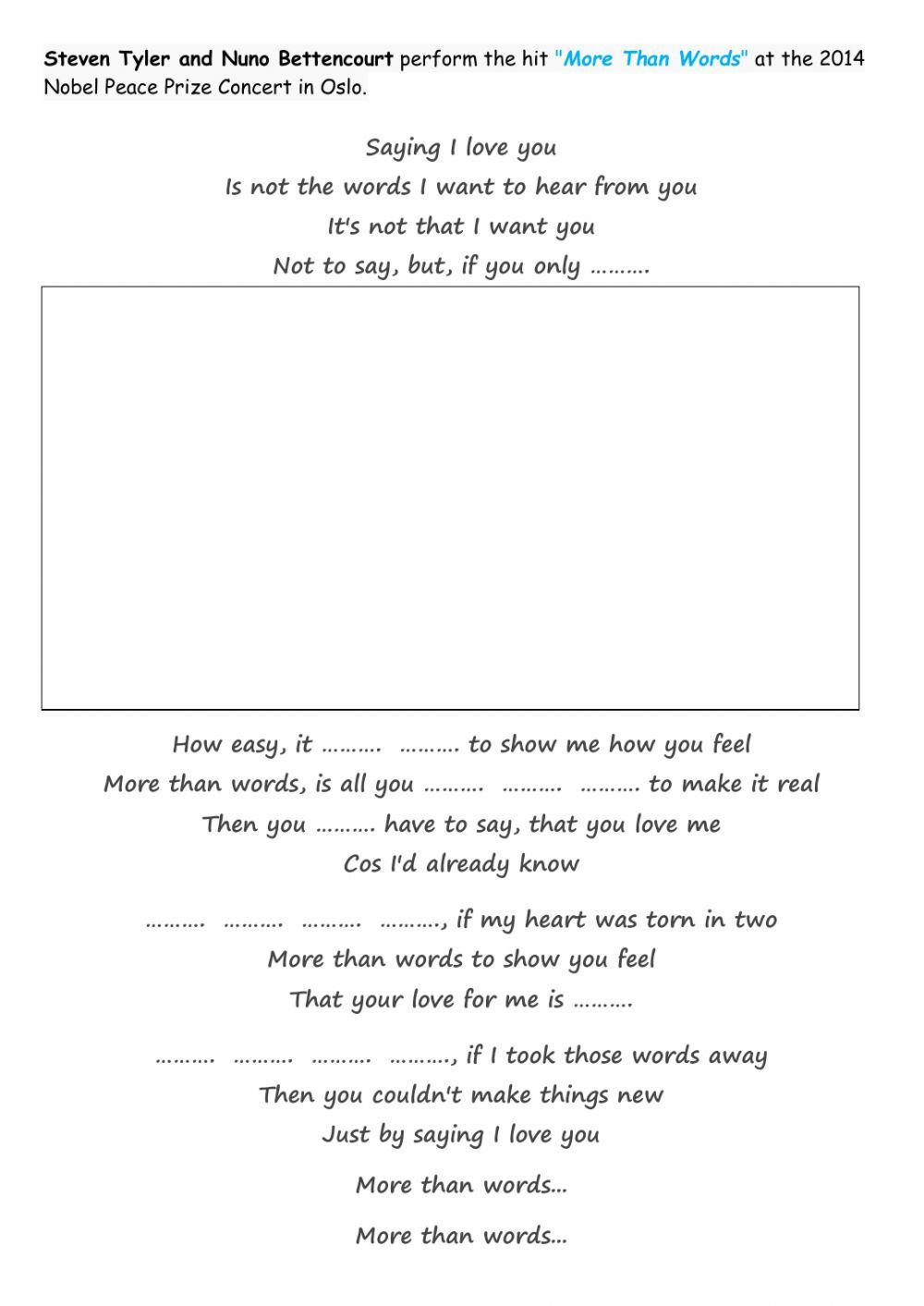 6th - More than words -Tyler-Bettencourt