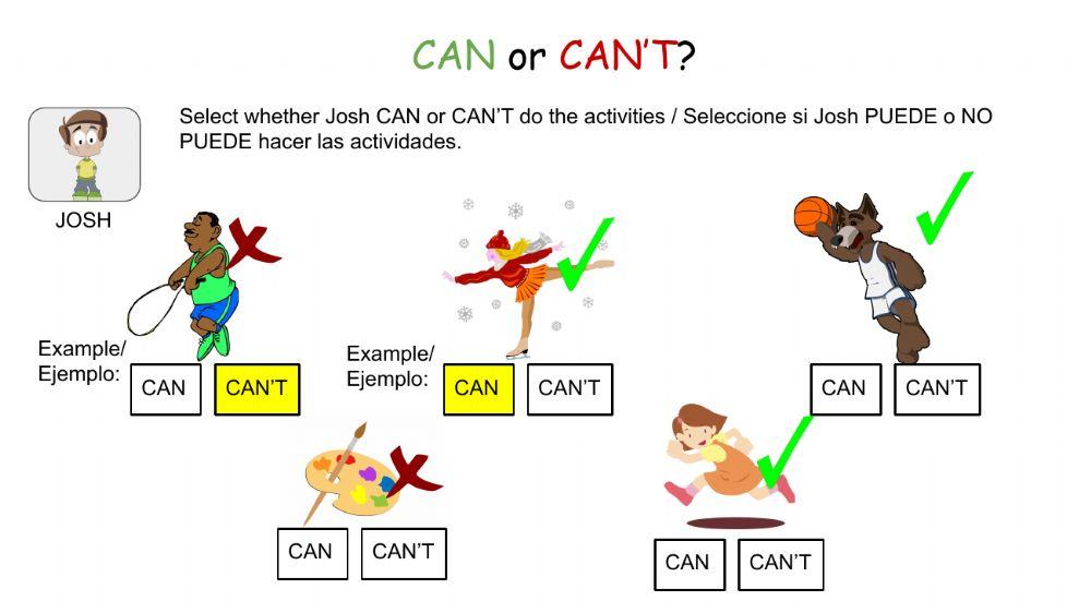 CAN or CAN'T ?