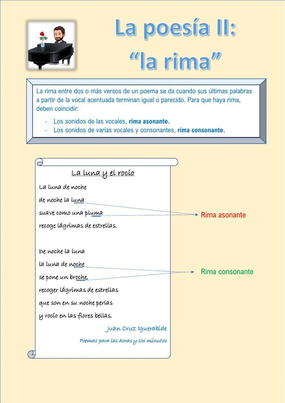 Poesía II: -la rima- Poesía II: -la rima-