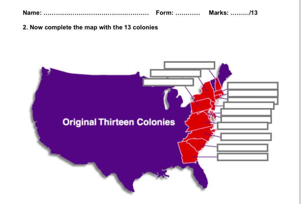 13 first US colonies