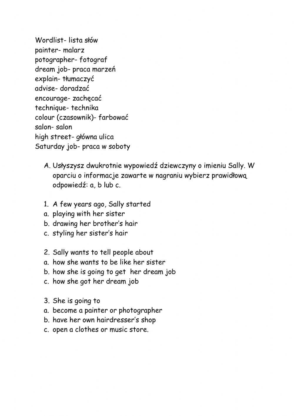 Steps Plus 6- str. 86 Listening