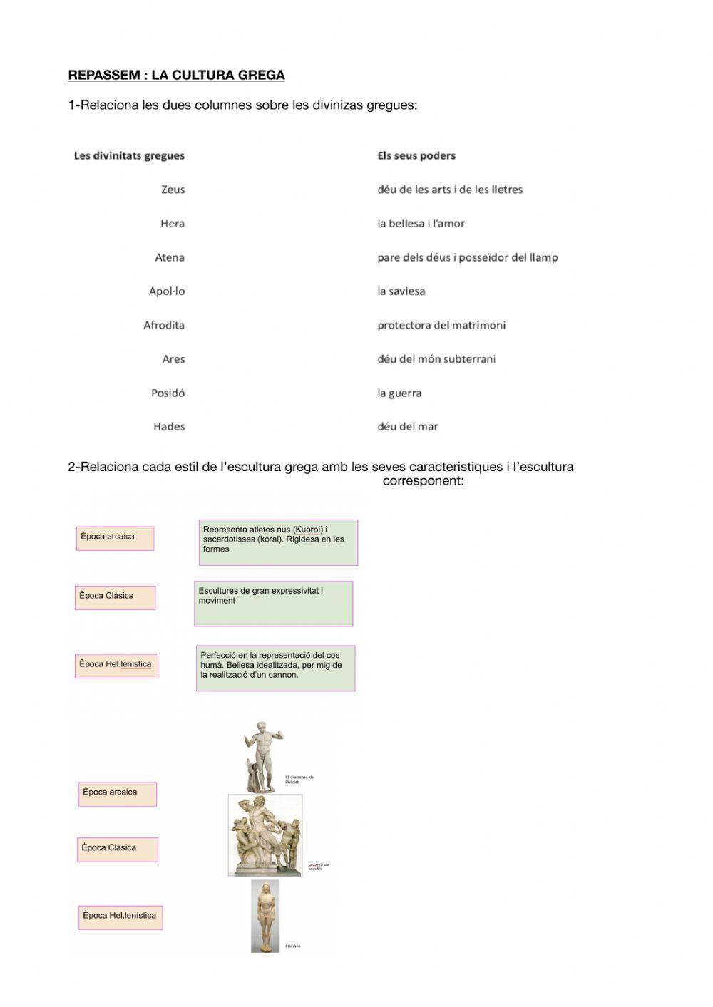 Repassem : La cultura grega